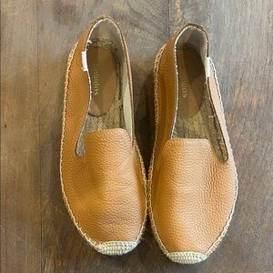 Soludos Tan Leather Espadrilles